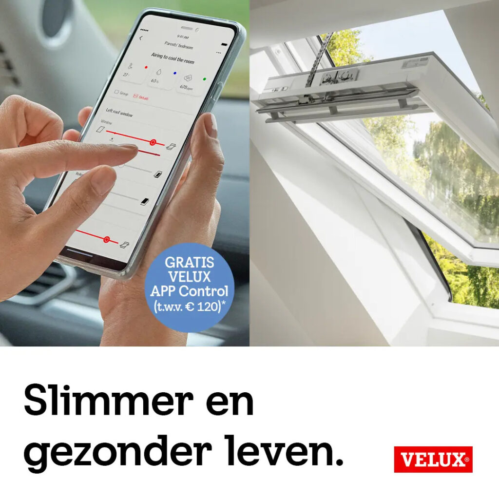 Actie van Gratis VELUX App Control uitgelegd