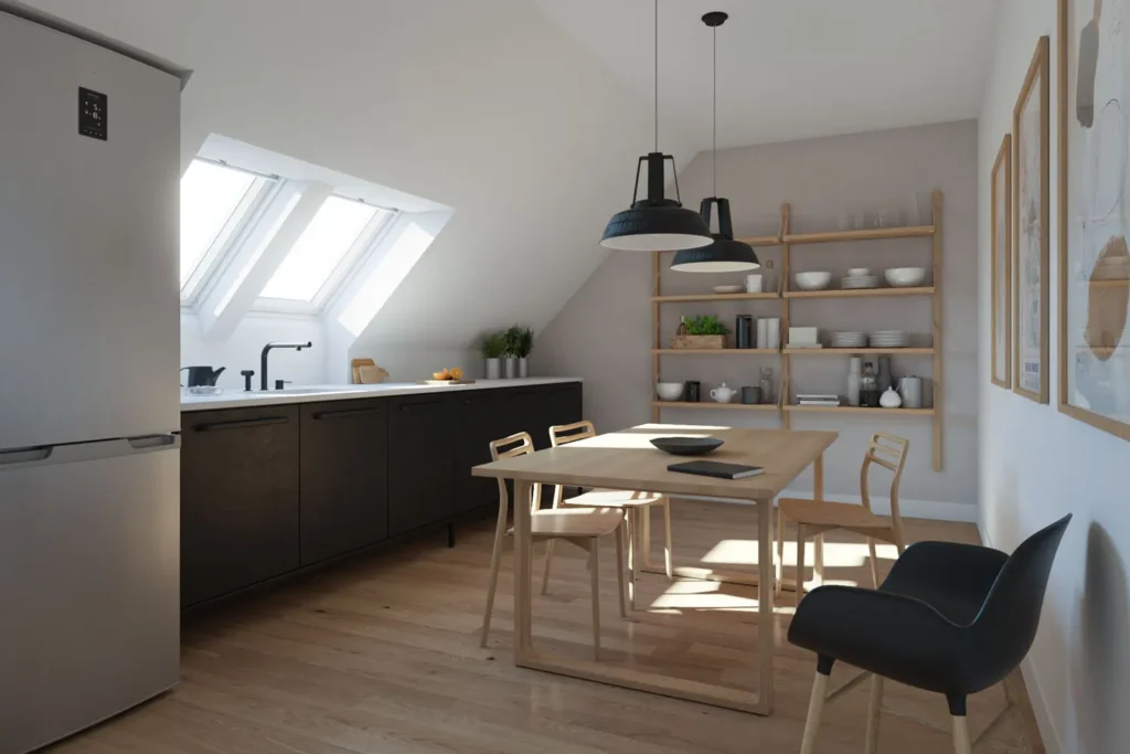 Dakraam in de keuken