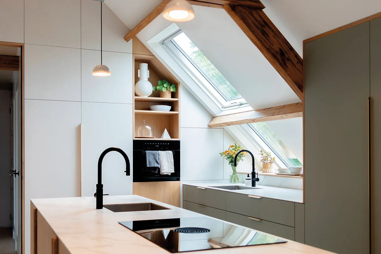 Dakraam in de keuken