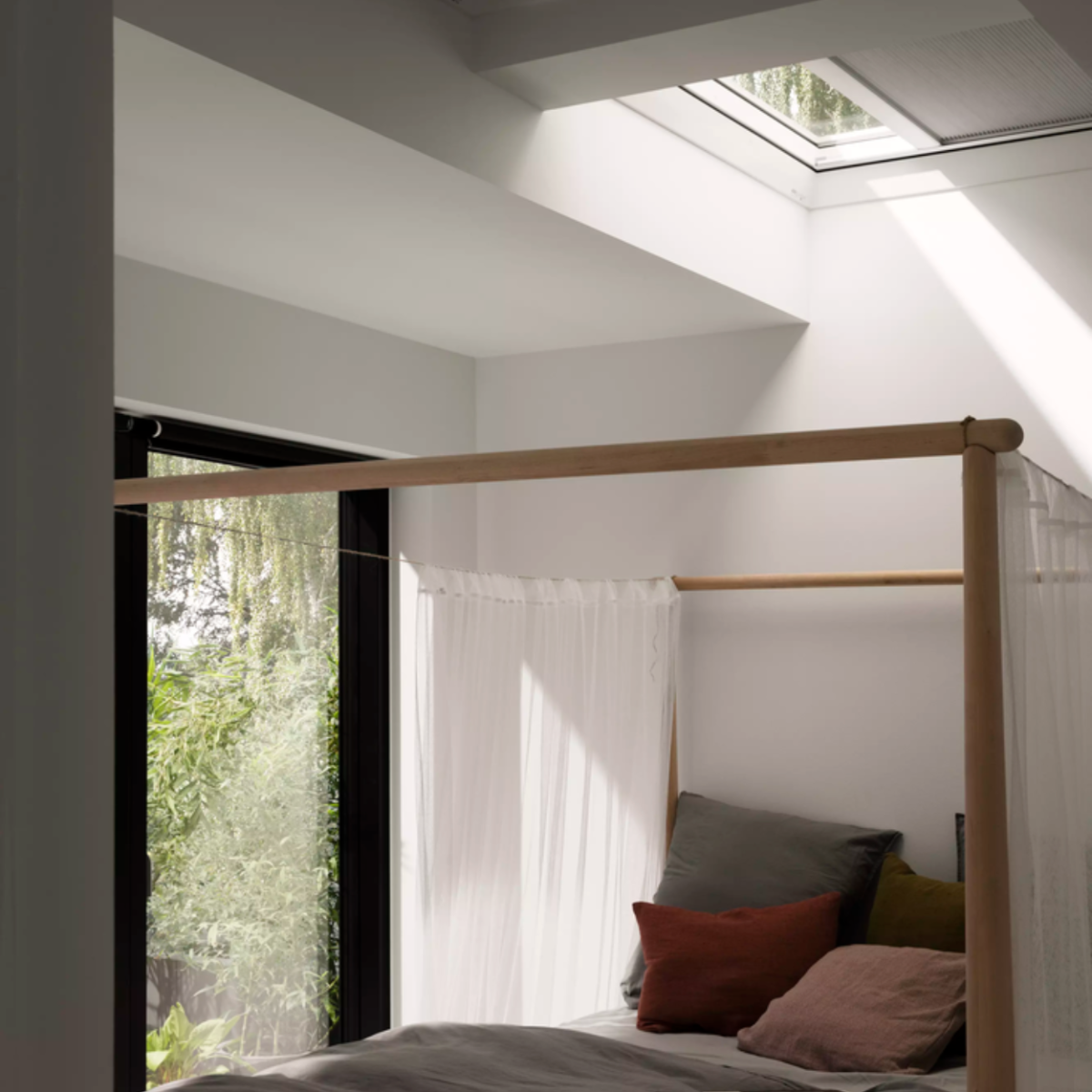 Lichtkoepel in de slaapkamer