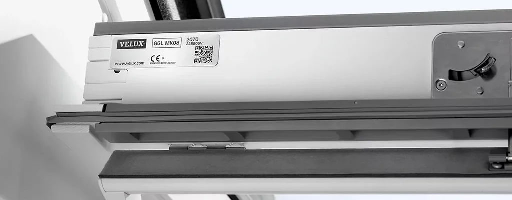 VELUX typeplaatje
